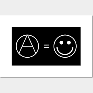 Anarchy is happiness Posters and Art